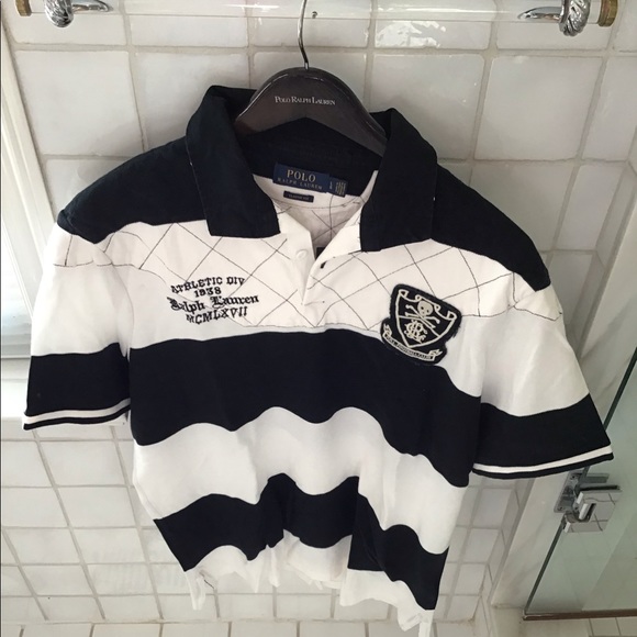Ralph Lauren NEW Black/white polo with classic RL embellishments, Large, NWT - Picture 4 of 11